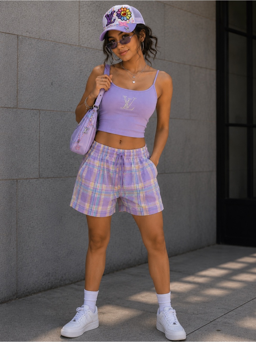 Lavender Trucker LV Junk Hat